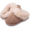 Women Slipper Fluffy Soft Warm Slip On House Slippers,Anti-Skid Cozy Plush For Indoor Outdoor Pull-On Fluffy Winter Shoes For Women